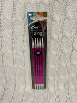 KnitPro Zing Double Point Needles (DPNs) - 15cm