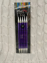 KnitPro Zing Double Point Needles (DPNs) - 15cm
