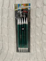 KnitPro Zing Double Point Needles (DPNs) - 15cm