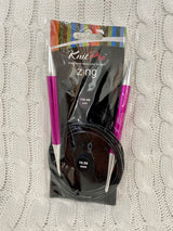 KnitPro Zine Fixed Circular Needles - 150cm (No refunds or returns)
