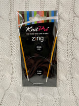 KnitPro Zine Fixed Circular Needles - 40cm (No refunds or returns)