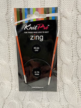 KnitPro Zine Fixed Circular Needles - 40cm (No refunds or returns)