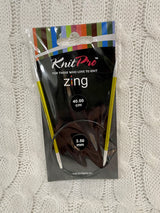 KnitPro Zine Fixed Circular Needles - 40cm (No refunds or returns)