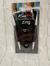 KnitPro Zine Fixed Circular Needles - 40cm (No refunds or returns)