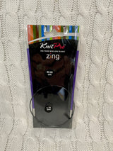 KnitPro Zine Fixed Circular Needles - 60cm (No refunds or returns)