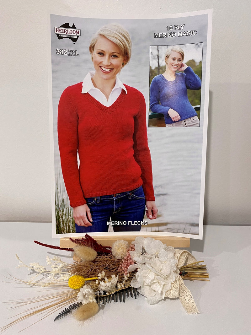 382 - Merino Magic Women's Jumper - 10ply Pattern (No Return)