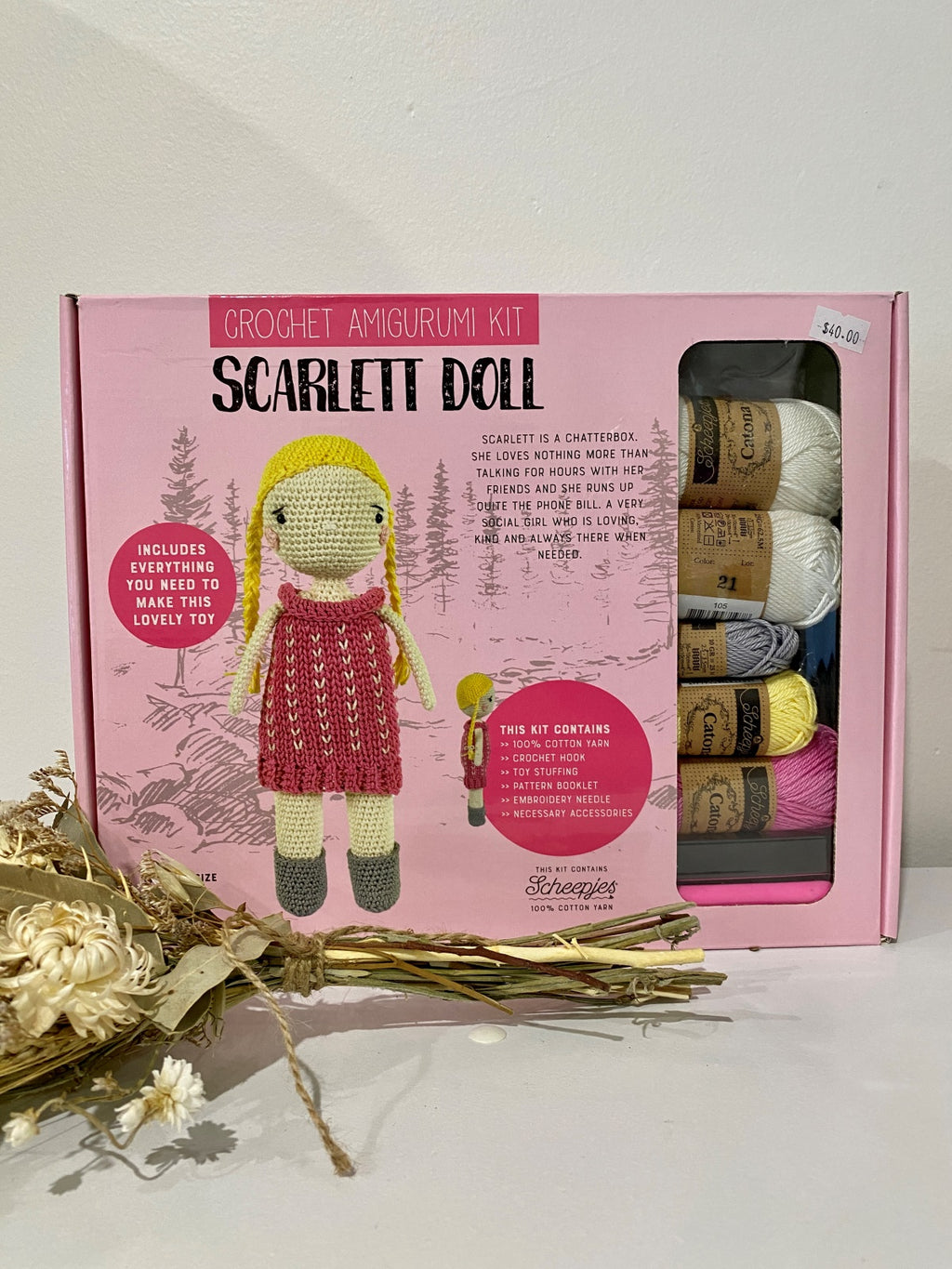 Tuva Crochet amigurumi kit Scarlett Doll Scheepjes Tuva crochet
