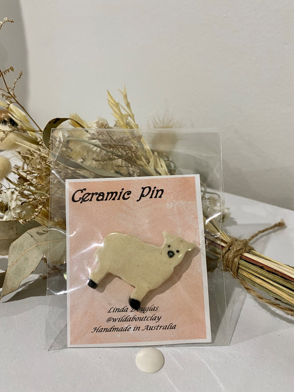 Sheep brooch pins