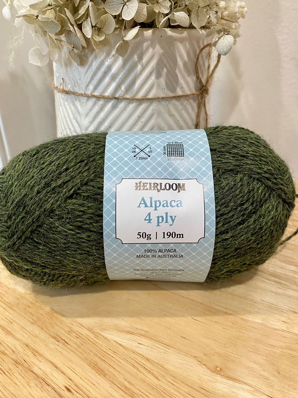 Green - Alpaca 4 Ply (No Return)