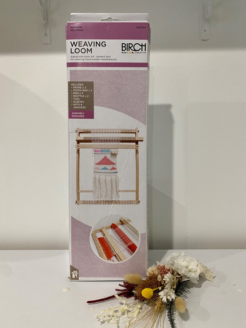Birch Adjustable Weaving Loom - Wood