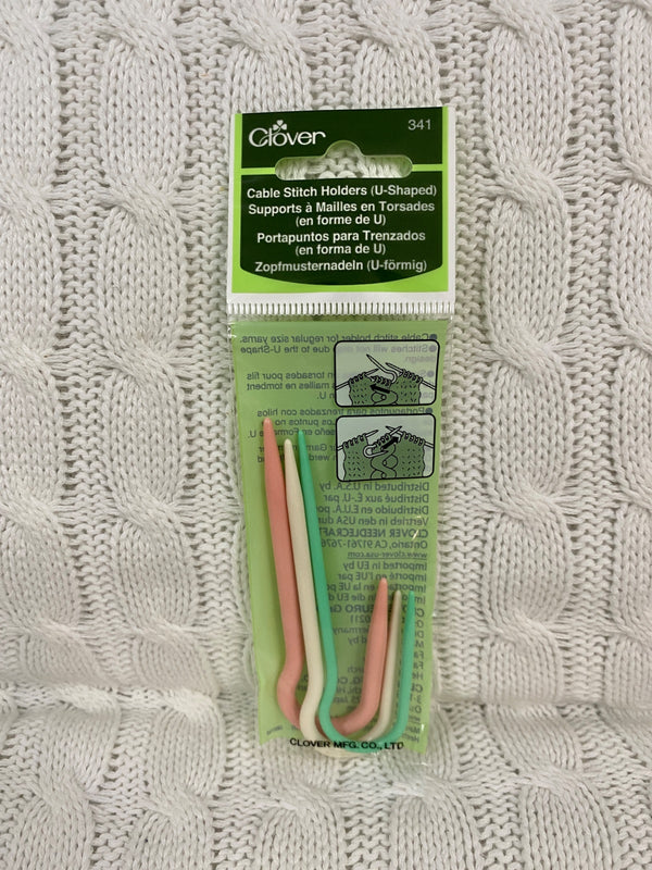 Clover Cable Stitch Holders - U Shaped