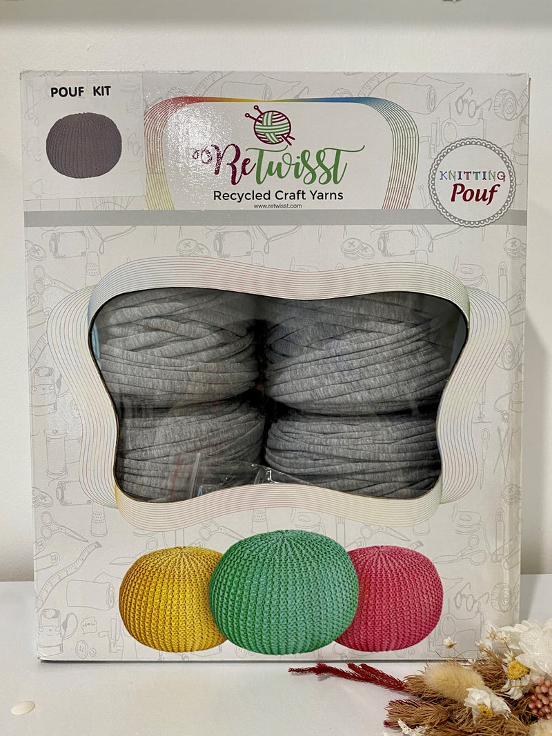 Retwisst Pouf Kit - Grey/White