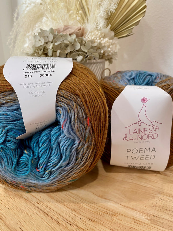 210 - Rusted Blue - Poema Tweed