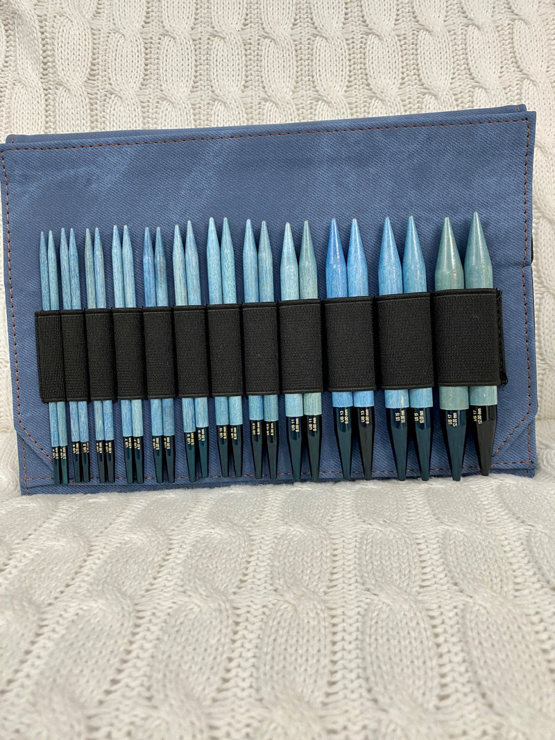 Lykke Interchangeable Knitting Needle Set 5" Pairs - Indigo