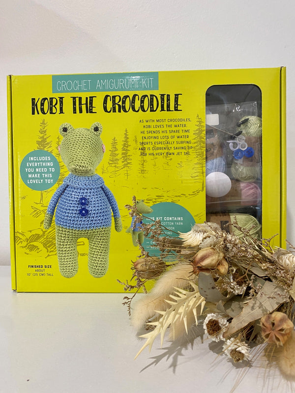 Kobi the Crocodile - Crochet amigurumi kit