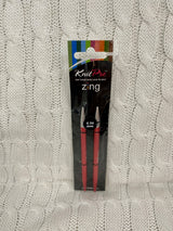 KnitPro Zing Aluminum Interchangeable Knitting Needles - long (No returns or refunds)