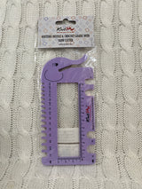 KnitPro Knitting Needle & Crochet Gauge with Yarn Cutter