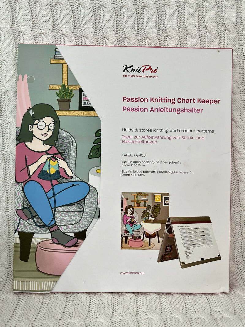 KnitPro Passion Knitting Chart Keeper (Fold-up Style) - large
