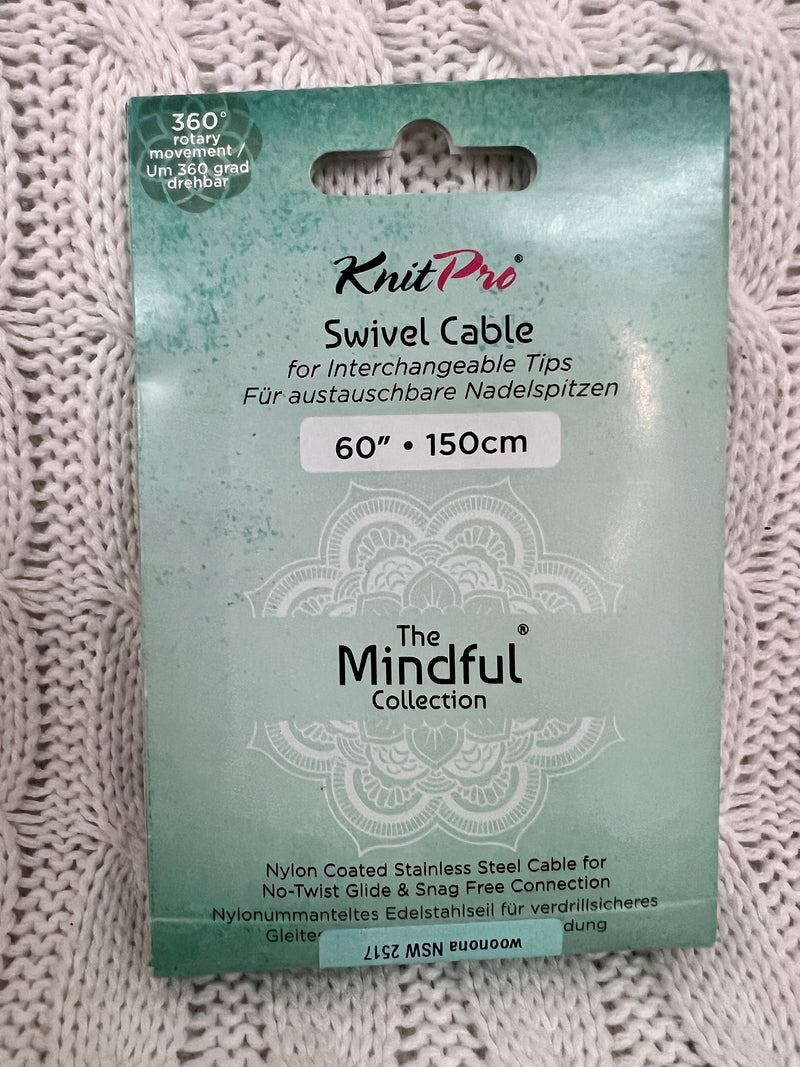 KnitPro Mindful Collection 360 Degree Swivel IC Cable