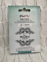 KnitPro Mindful Collection Teal Cable