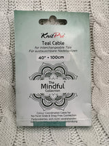 KnitPro Mindful Collection Teal Cable