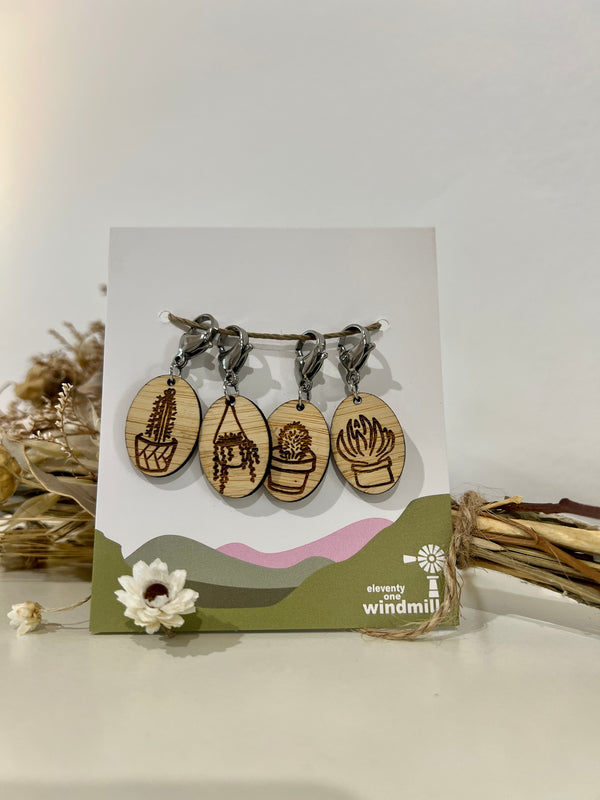Succulant stitch Markers