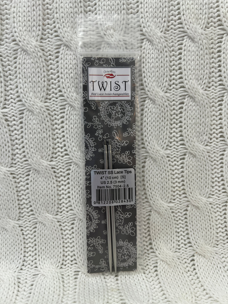 TWIST Stainless Steel Tips 4" (10cm)- Small