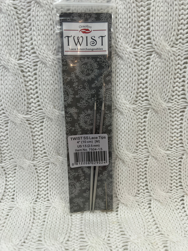 TWIST Stainless Steel Tips 4" (10cm)- Small
