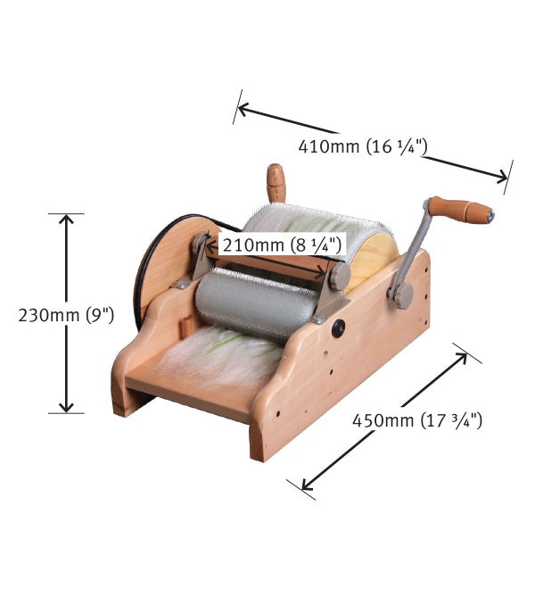 Ashford Drum Carder Super Fine - 120 PPSI - 20cm / 8" Width (ADCSF)