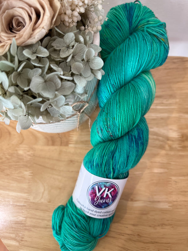 Speckled Rainbow Teal - 4 Ply Platinum