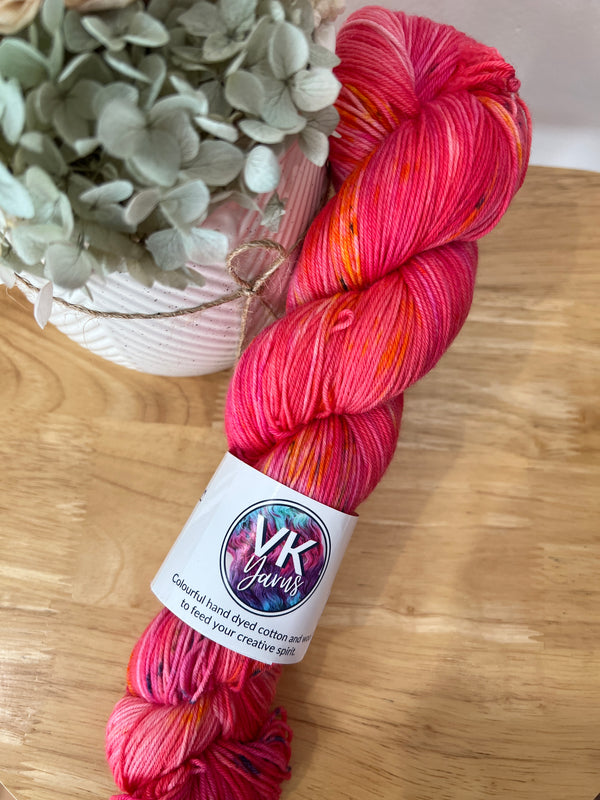 Speckled Rainbow Watermelon - 4 Ply Platinum