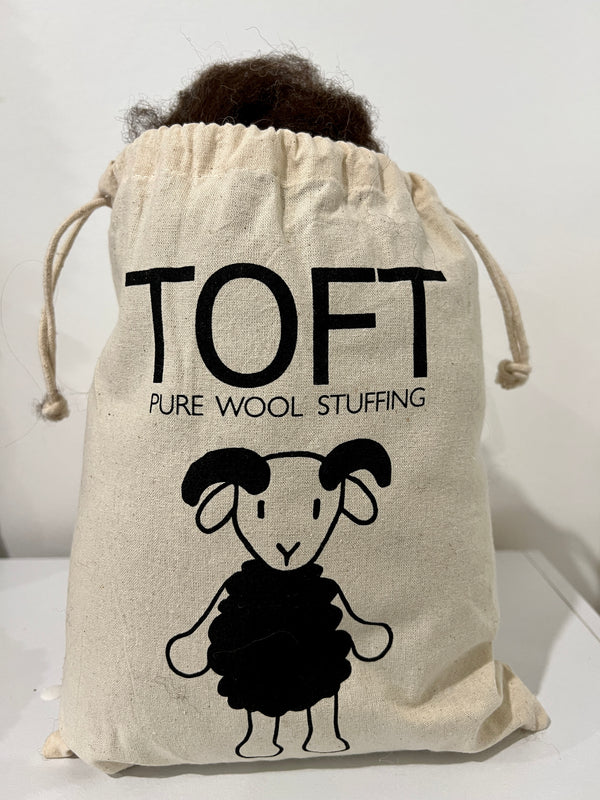 Pure Wool Toy Stuffing - Dark