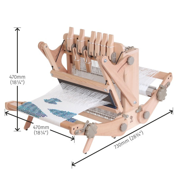 Ashford Katie Eight Shaft 30cm / 12" Table Loom with Carry Bag (KTL)